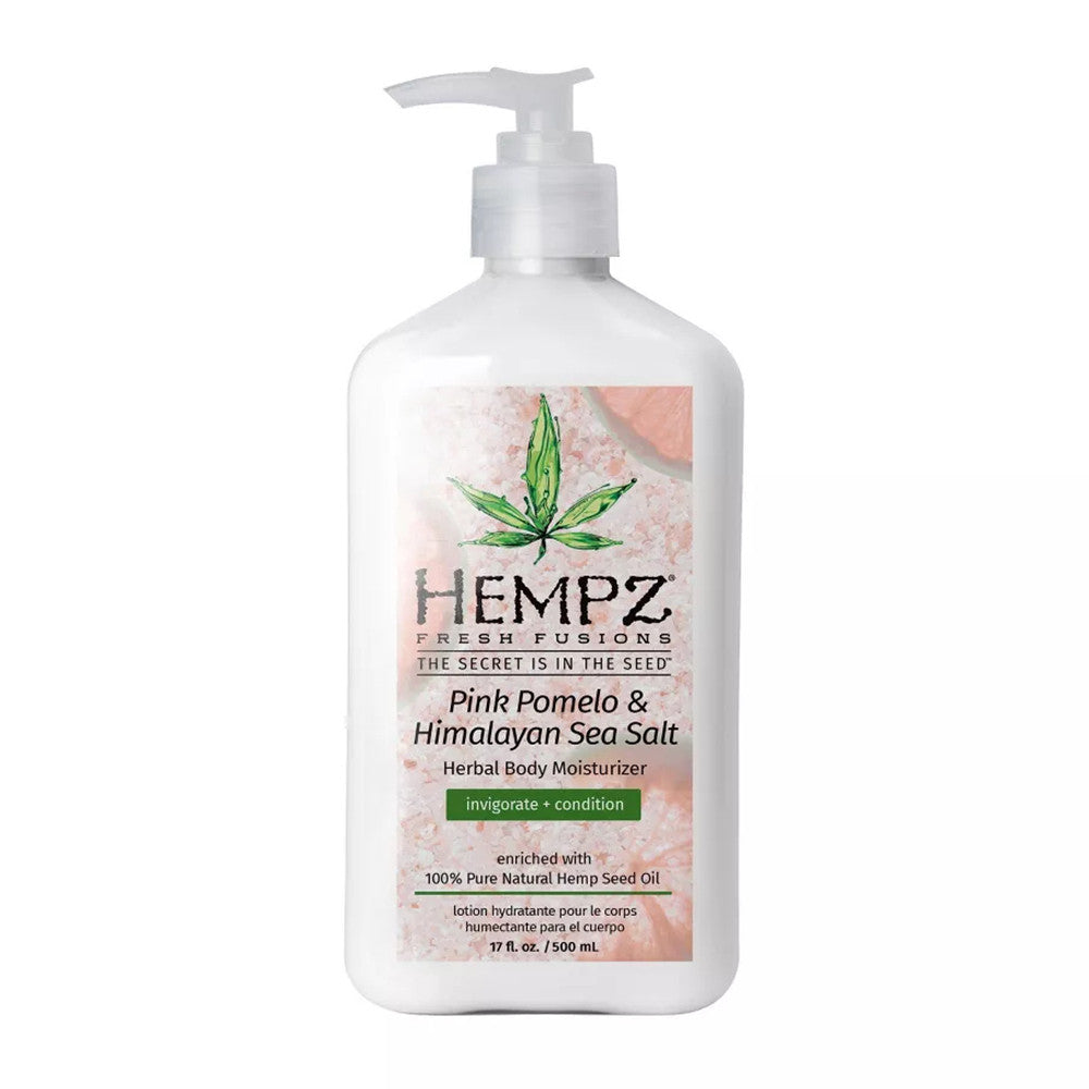 Hempz Fresh Fusions Pink Pomelo And Himalayan Sea Salt Herbal Body Moisturizer, 17 Oz